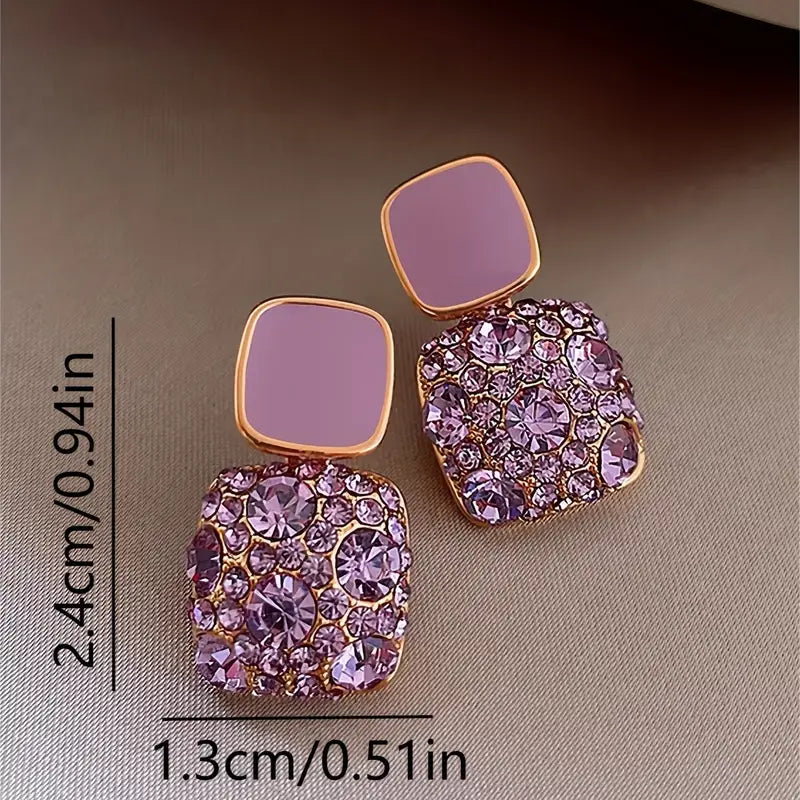 Amethyst Luxe Studs