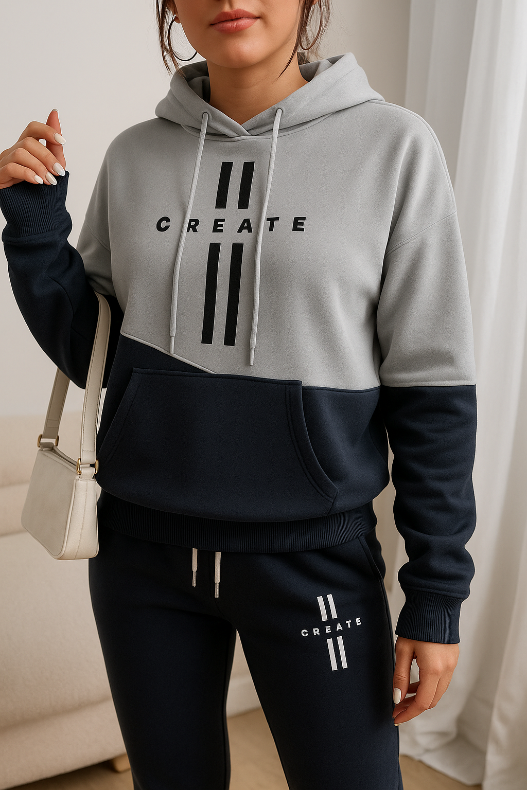 Create Colorblock Hoodie Set