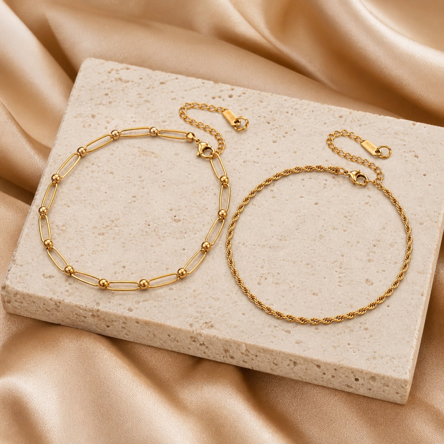 Amalfi Double-Chain Anklet