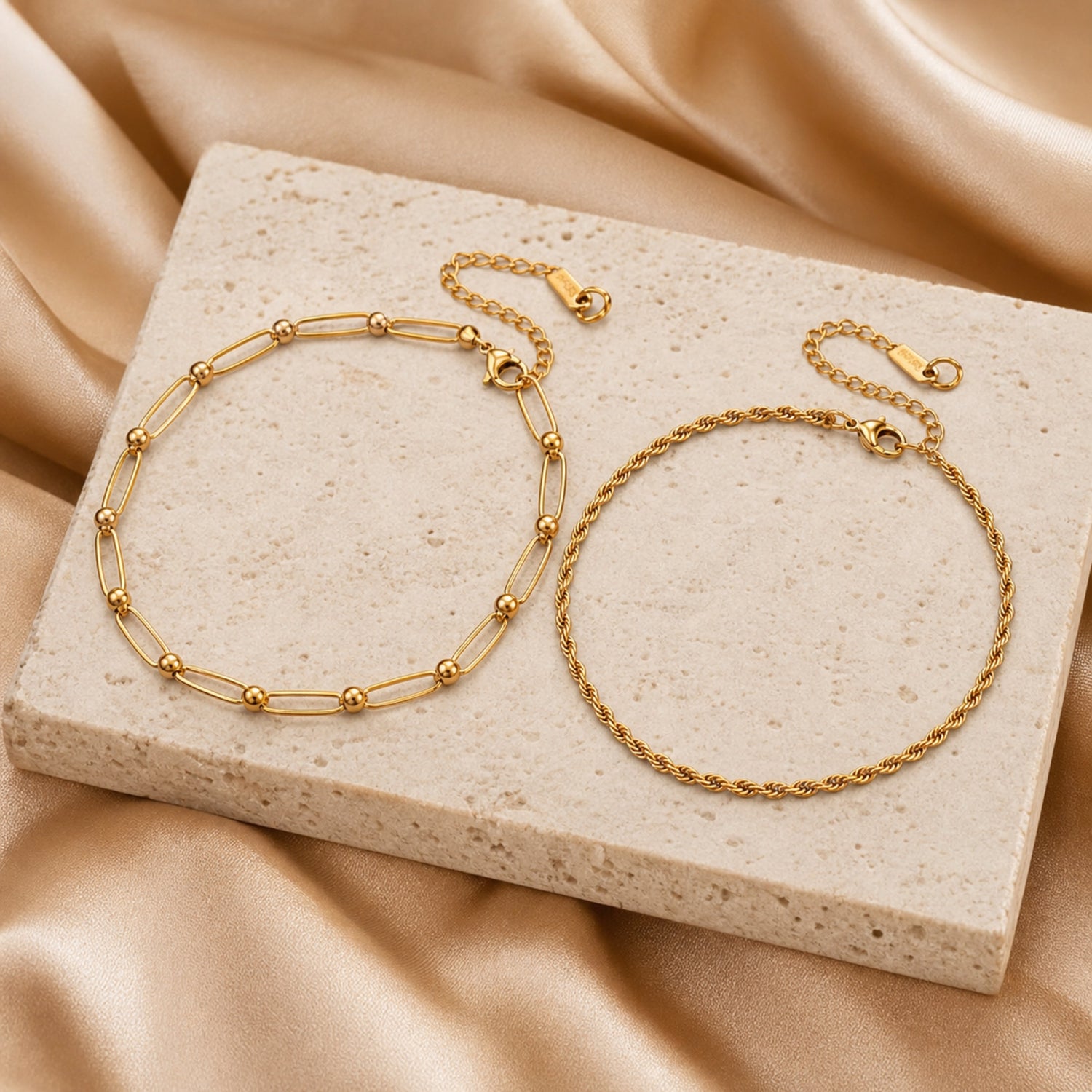 Amalfi Double-Chain Anklet