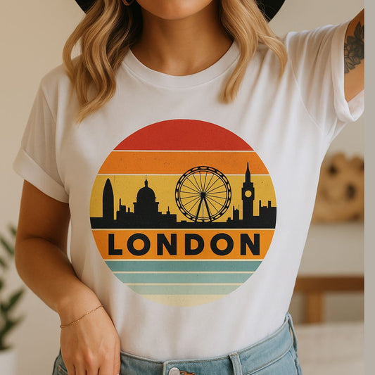 Retro London Skyline Tee