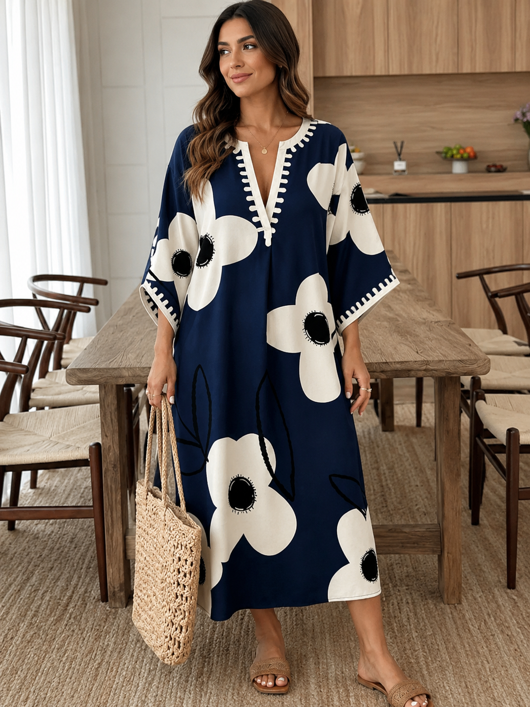 Bloom Kaftan Dress