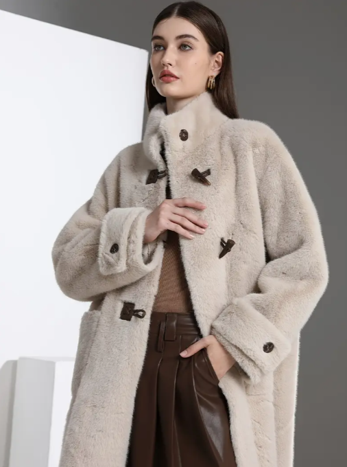 Elegant Faux Fur Coat