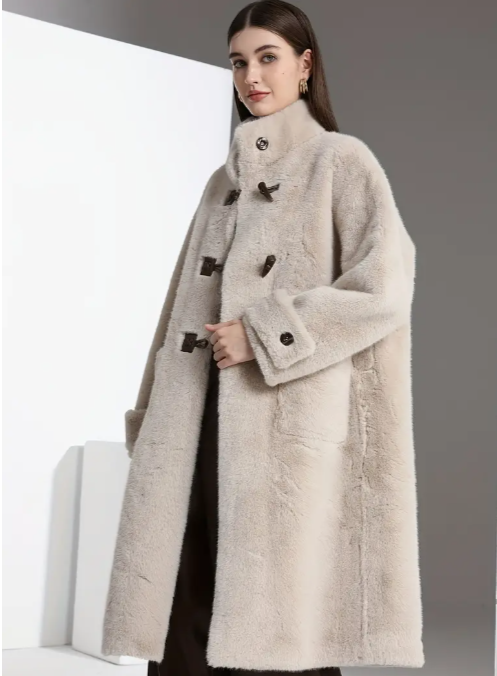 Elegant Faux Fur Coat