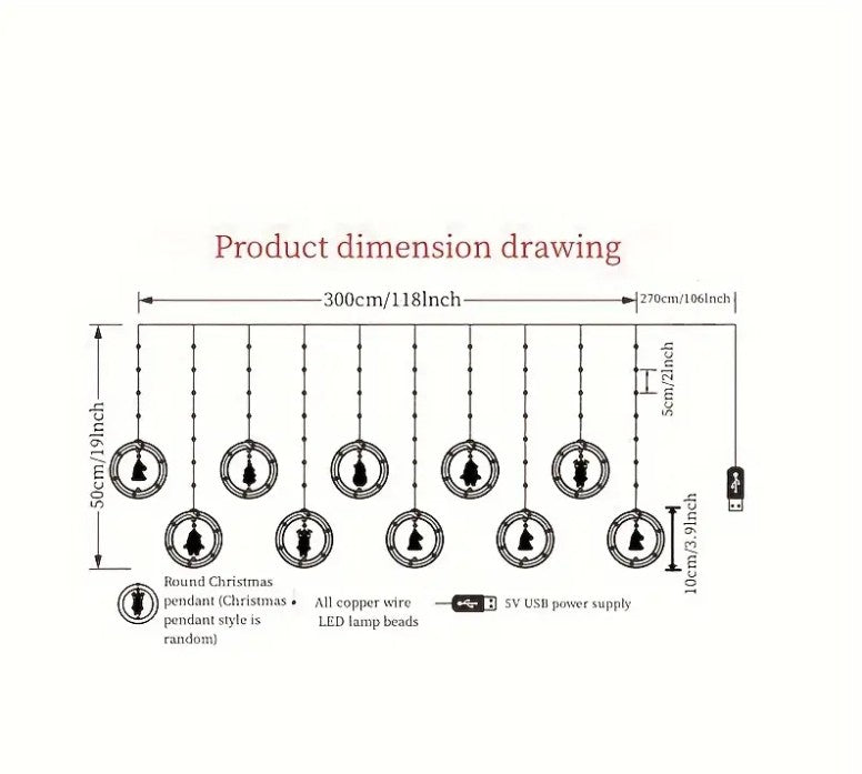 Holiday Ring Light Ornaments