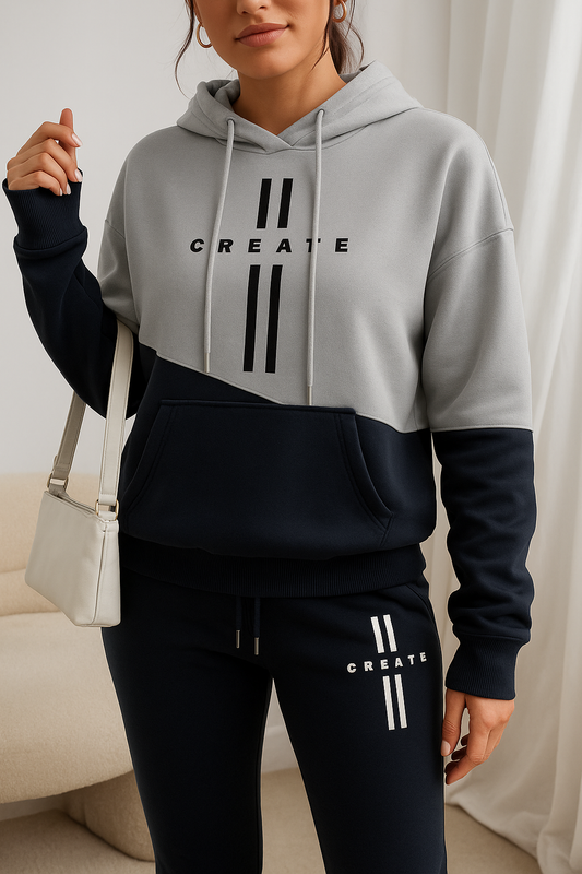 Create Colorblock Hoodie Set